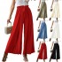 Stylish Chic Spring High Waist Pants Pleated Loose Wide Leg Women's Pants Trousers