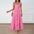 2024 summer women's polka dot big swing women's dress backless beach party women's dress